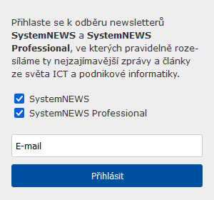 PĹ™ihlĂˇĹˇenĂ­ odbÄ›ru SystemNEWS a SystemNEWS Professional